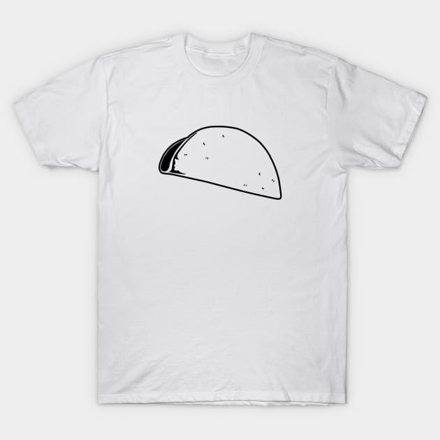 Taco Outline T-Shirt by THP Creative